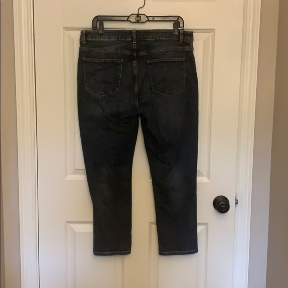 Talbots cropped dark wash jeans size 12 - Picture 2 of 4